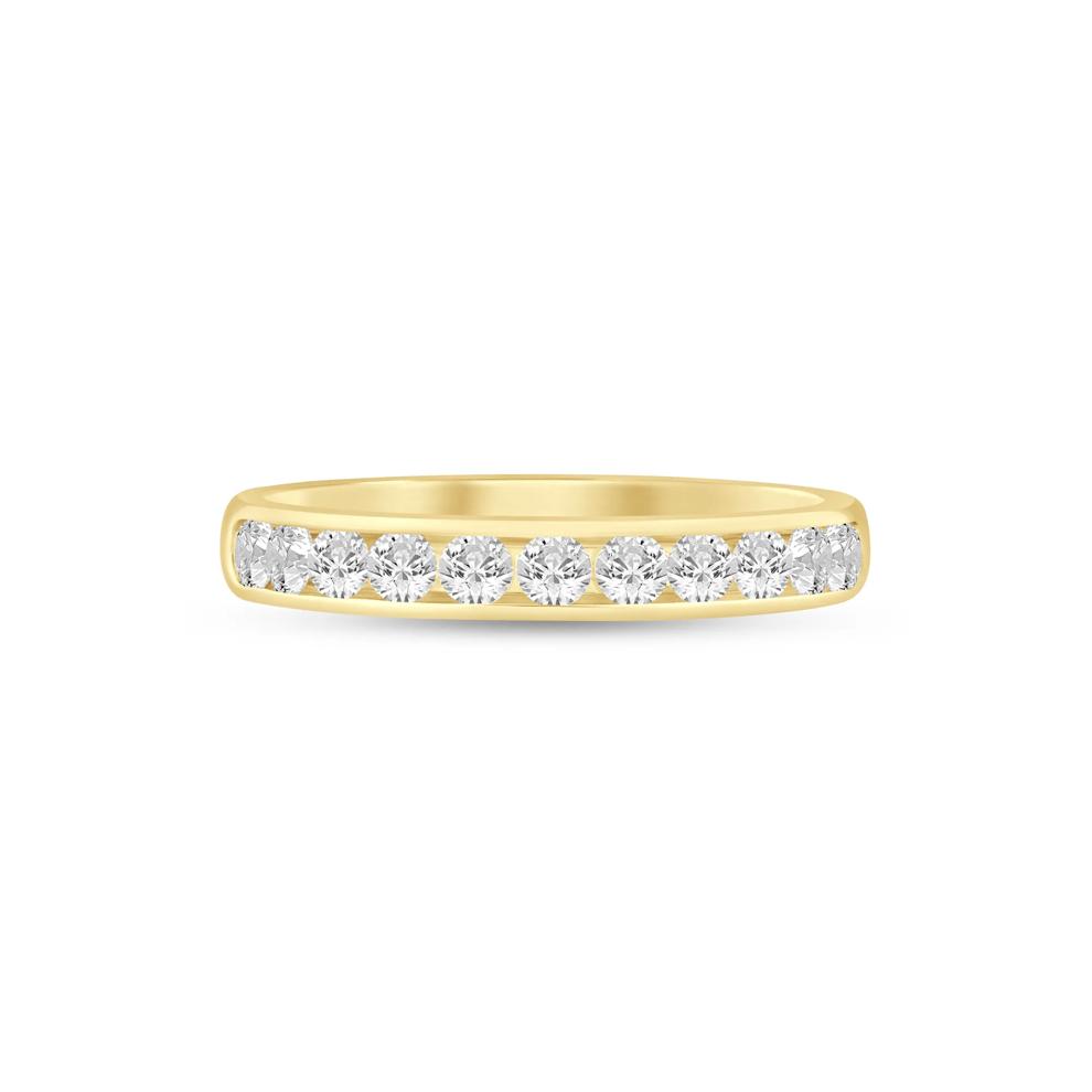 Lab Grown Diamond Channel-Set Band in 14K Yellow Gold (1/2 ct. tw.) – Image 1 of 3