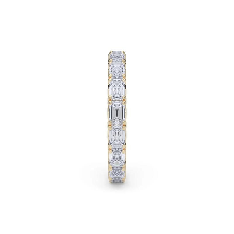Emerald-Cut Diamond Eternity Band in 14K Yellow Gold &#40;2 1/7 ct. tw.&#41; – Image 3 of 4
