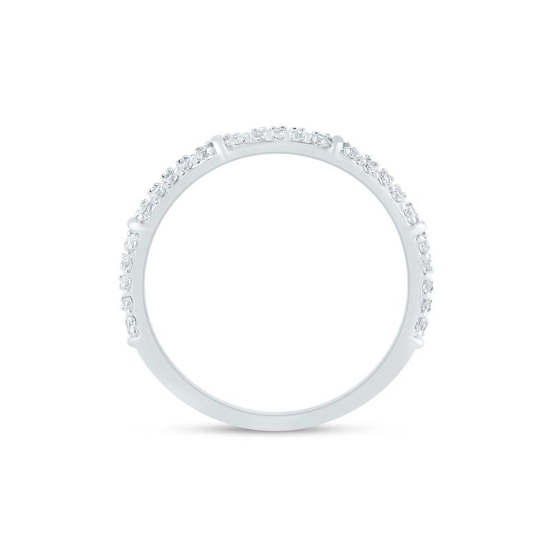 Lab Grown Diamond Anniversary Band in 14K White Gold &#40;1/3 ct. tw.&#41; – Image 2 of 3