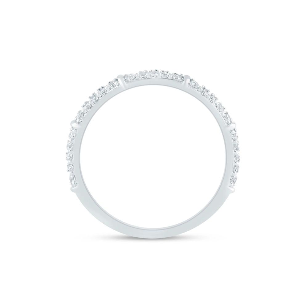 Lab Grown Diamond Anniversary Band in 14K White Gold (1/3 ct. tw.) – Image 2 of 3