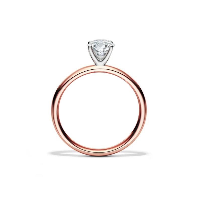 Diamond Round Brilliant Cut Solitaire Engagement Ring in 14K Rose Gold &#40;3/4 ct.&#41; – Image 2 of 5