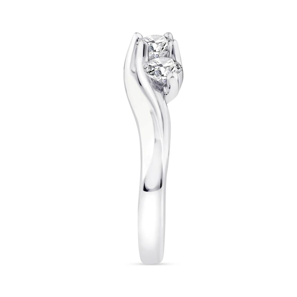 Diamond Three-Stone Ring in 14K White Gold (1 ct. tw.) – Image 3 of 3