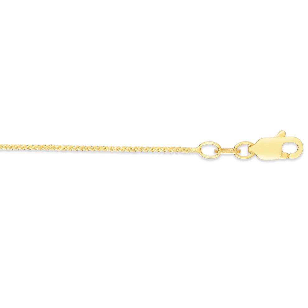 Round Wheat Chain in 10K Yellow Gold, 18" – Image 2 of 2