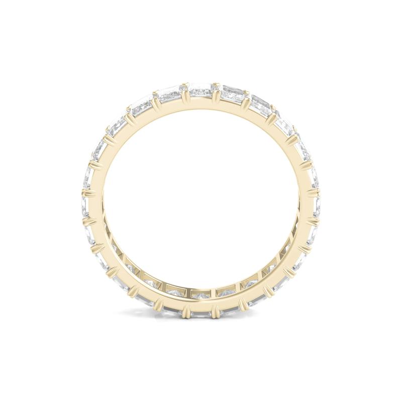 Emerald-Cut Diamond Wedding Band with Eternity Setting in 14K Yellow Gold &#40;3 ct. tw.&#41; – Image 2 of 3