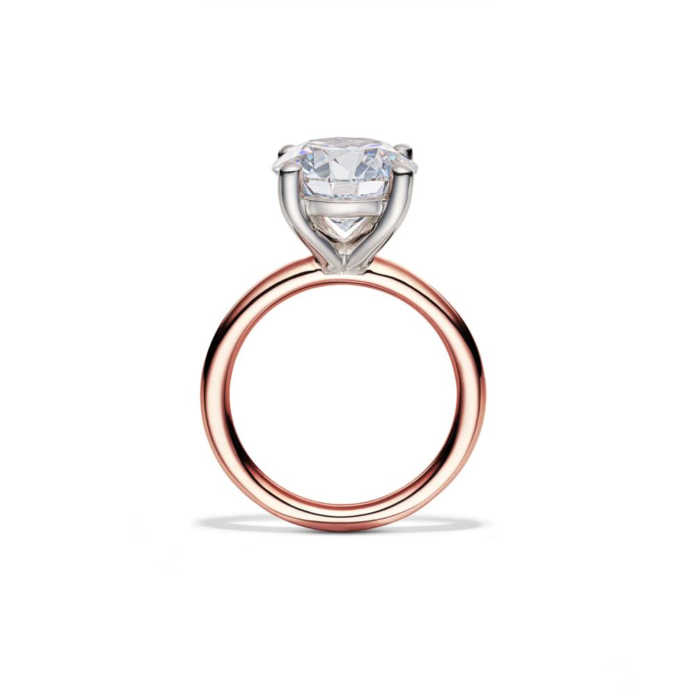 Lab Grown Diamond Round Solitaire Engagement Ring in 14K Rose Gold (5 ct.) – Image 2 of 4