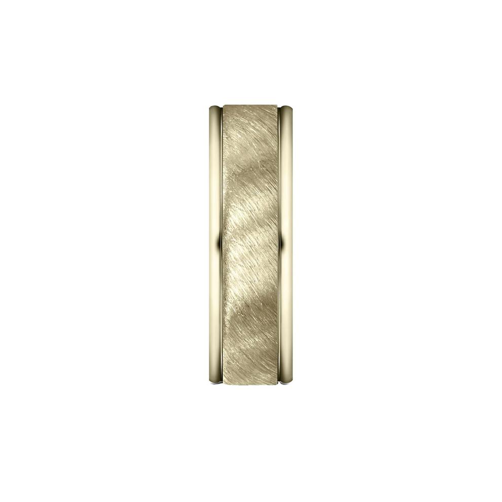 Men's Satin Finish Band in 10K Yellow Gold, 6MM – Image 3 of 3