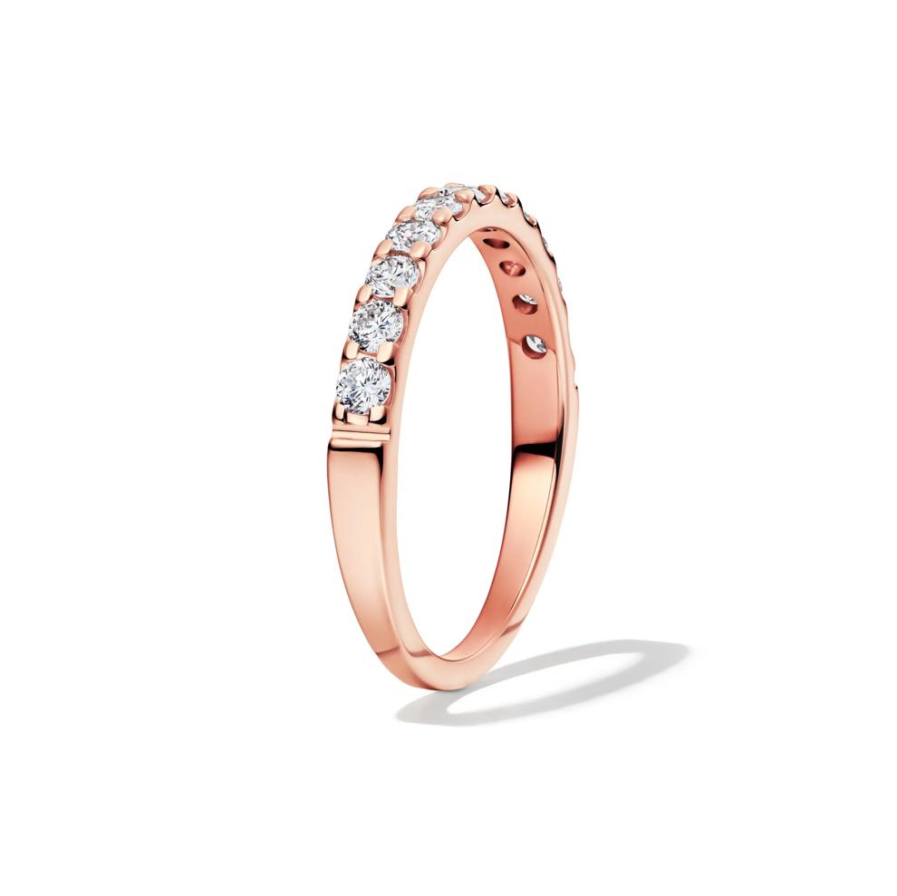 1/2 ct. tw. Lab Grown Diamond Band in 14K Rose Gold – Image 3 of 4