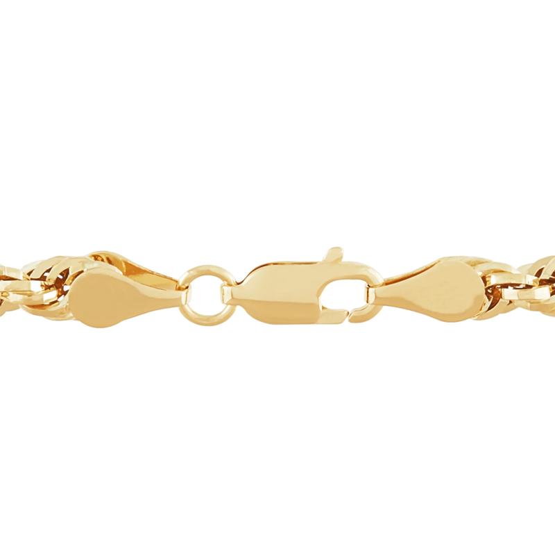 Hollow Baguette Milano Chain in 14K Yellow Gold, 4.2MM, 22&rdquo; – Image 3 of 3