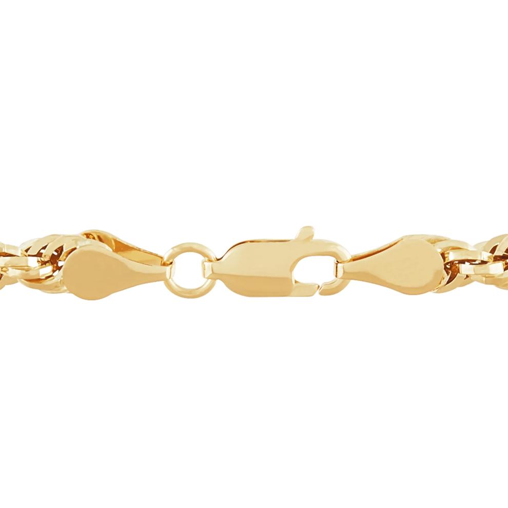 Hollow Baguette Milano Chain in 14K Yellow Gold, 4.2MM, 22&rdquo; – Image 3 of 3
