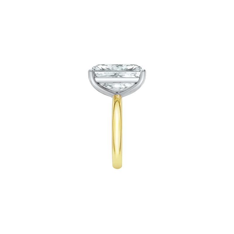 Lab Grown Diamond Radiant-Cut Solitaire Ring in 14K Yellow &amp; White Gold &#40;9 ct.&#41; – Image 3 of 4
