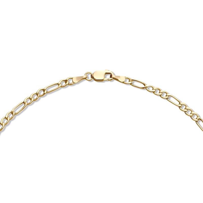Hollow Figaro Chain in 14K Yellow Gold, 2.6MM, 18&rdquo; – Image 3 of 4