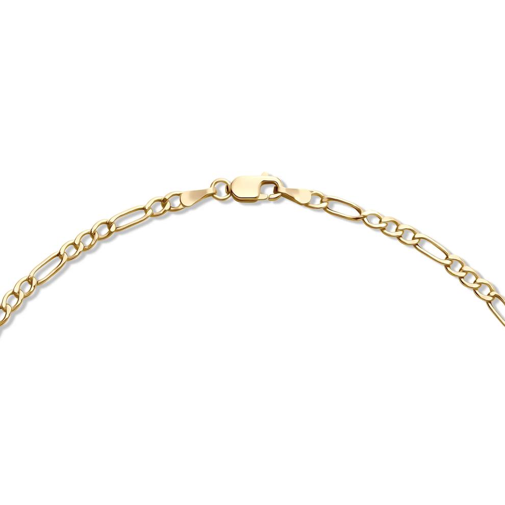 Hollow Figaro Chain in 14K Yellow Gold, 2.6MM, 18&rdquo; – Image 3 of 5