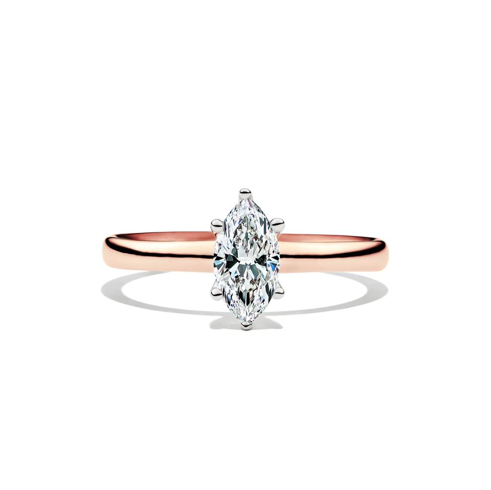Diamond Marquise Solitaire Engagement Ring in 14K Rose Gold (3/4 ct.) – Image 1 of 5
