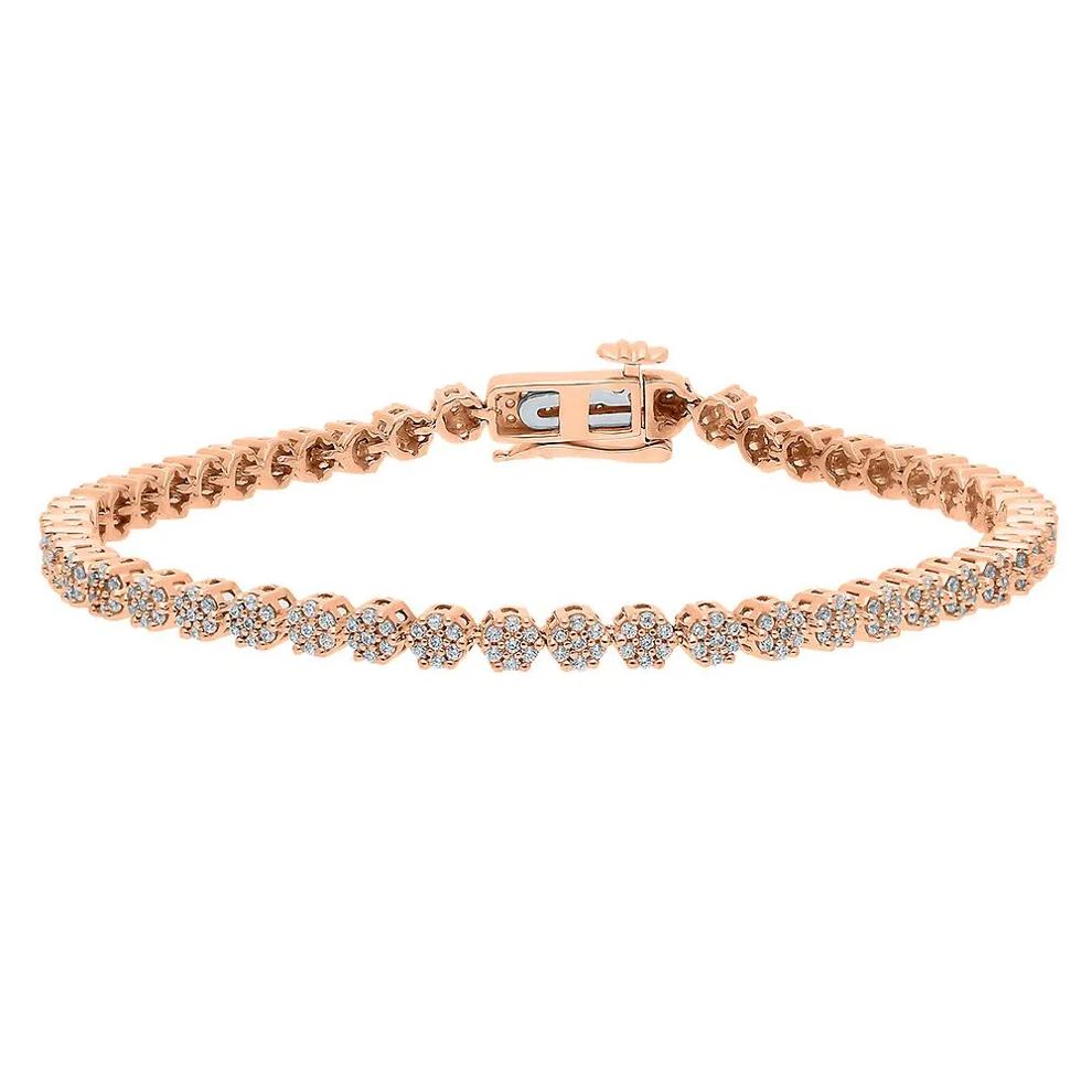 1 ct. tw. Diamond Bracelet in 10K Rose Gold – Image 1 of 1