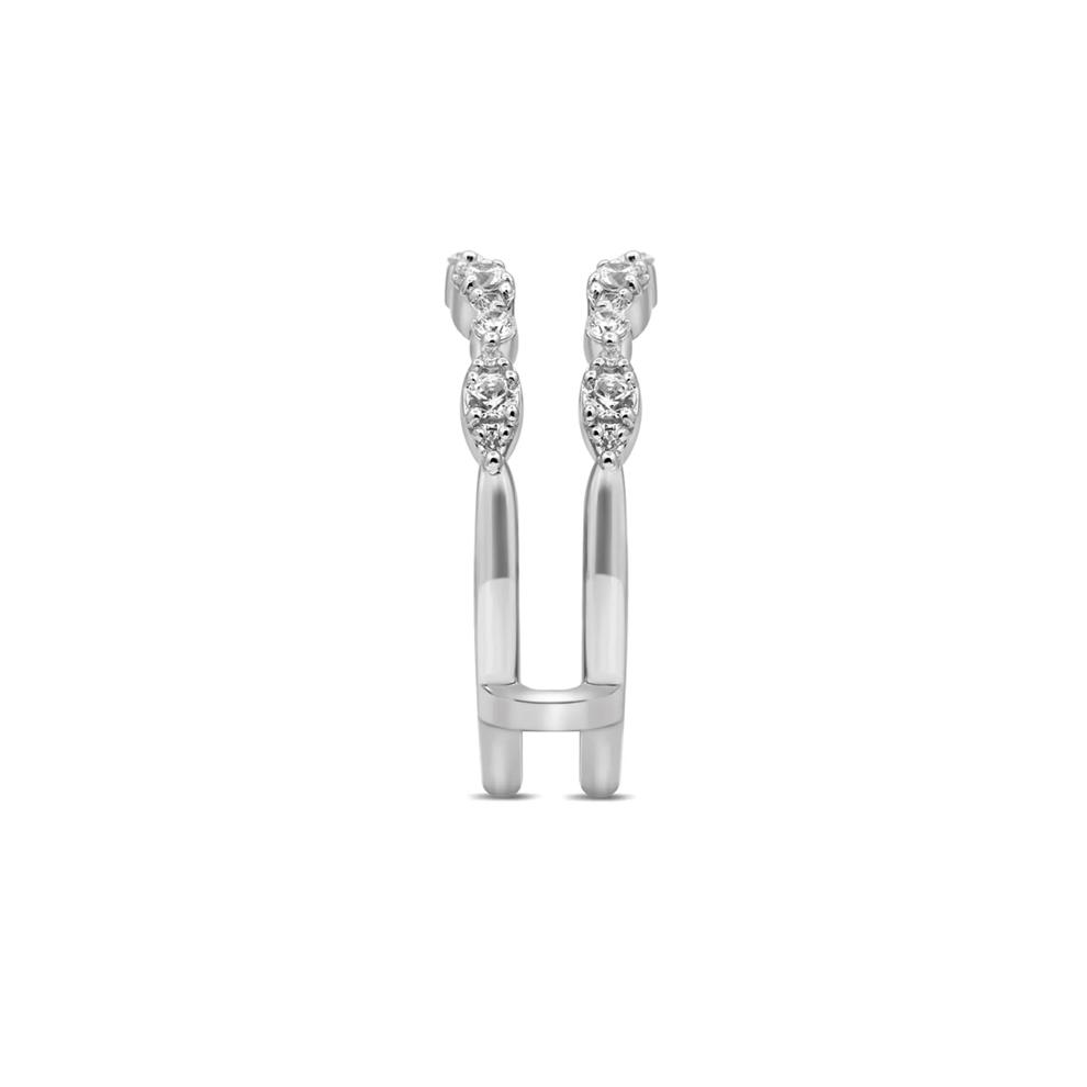 Diamond Ring Enhancer with Marquise Clusters in 14K White Gold (1/2 ct. tw.) – Image 3 of 3