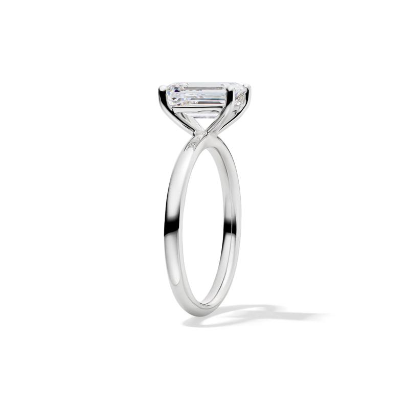 Lab Grown Diamond Emerald-Cut Solitaire 14K White Gold &#40;2 ct.&#41; – Image 3 of 4