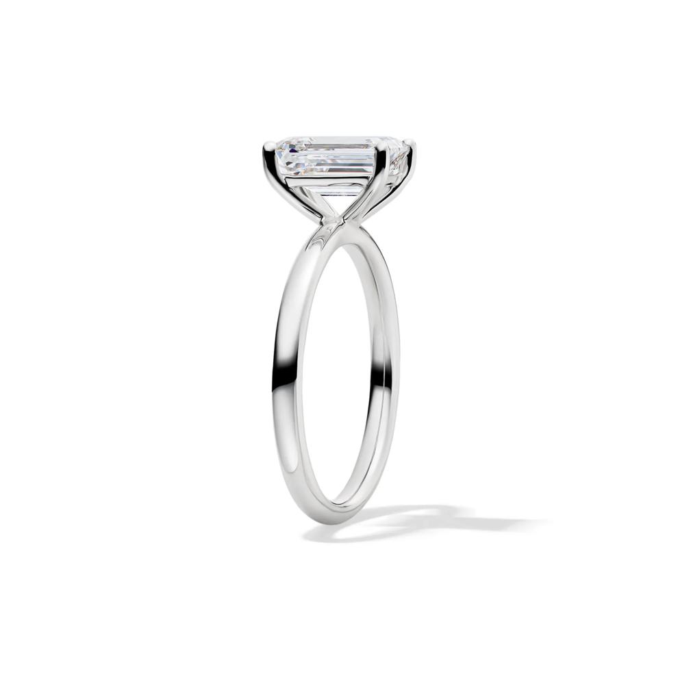 Lab Grown Diamond Emerald-Cut Solitaire 14K White Gold (2 ct.) – Image 3 of 4