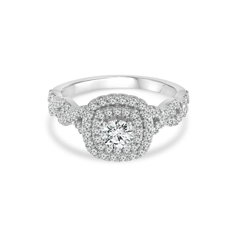 Lab Grown Diamond Engagement Ring in 10K White Gold &#40;1 ct. tw.&#41; – Image 1 of 3