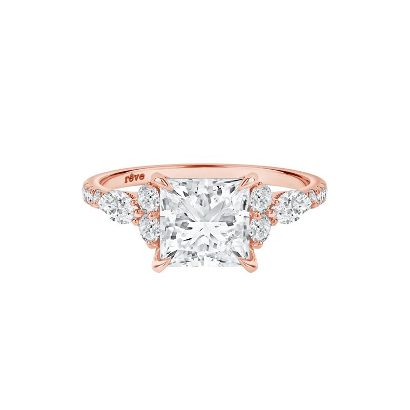 Sage Lab Grown Diamond Engagement Ring in 14K Rose Gold &#40;3 3/4 ct. tw.&#41; – Image 1 of 5