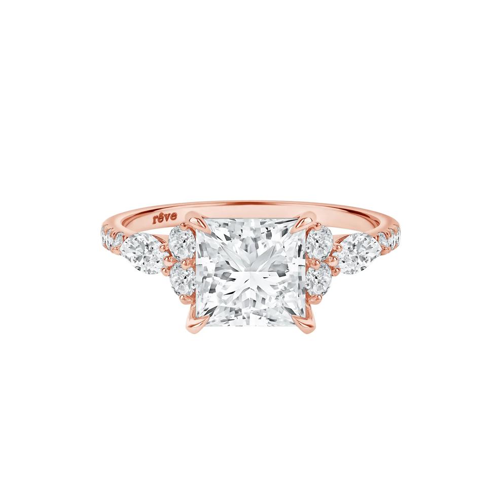 Sage Lab Grown Diamond Engagement Ring in 14K Rose Gold (3 3/4 ct. tw.) – Image 1 of 5