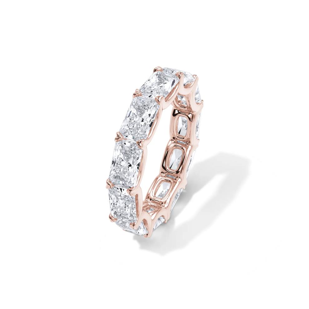 Lab Grown Diamond East-West U-Prong Eternity Band in 14K Rose Gold (7 1/7 ct. tw.) – Image 4 of 4