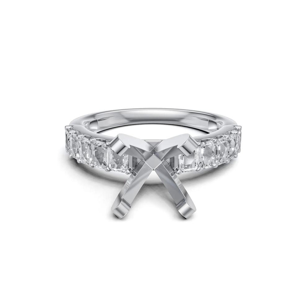 Lab Grown Diamond Semi-Mount Engagement Ring in 14K White Gold (1 ct. tw.) – Image 2 of 6