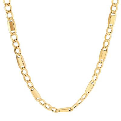Hollow Mariner Chain in 10K Yellow Gold, 6.7MM, 22"