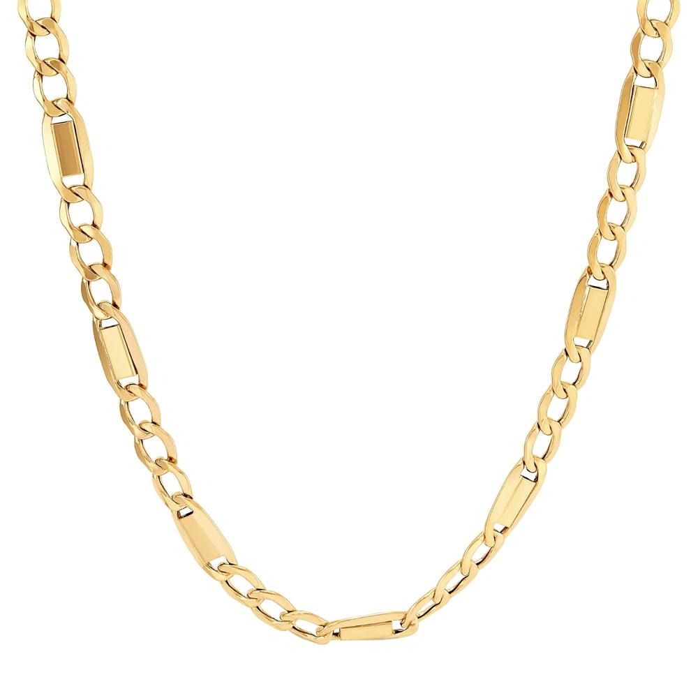 Hollow Mariner Chain in 10K Yellow Gold, 6.7MM, 22" – Image 1 of 2