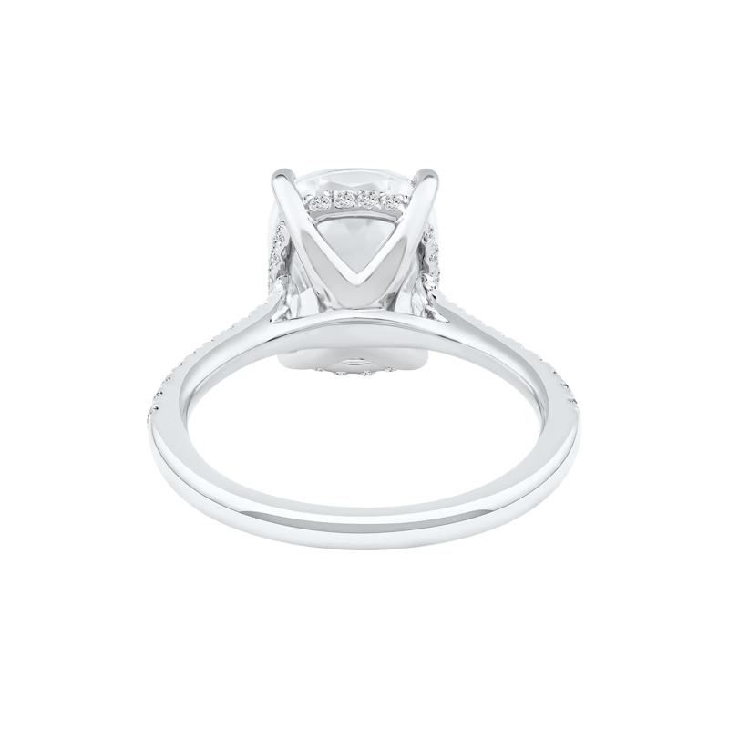 Lab Grown Diamond Cushion-Cut Engagement Ring in 14K White Gold &#40;5 1/3 ct. tw.&#41; – Image 4 of 4