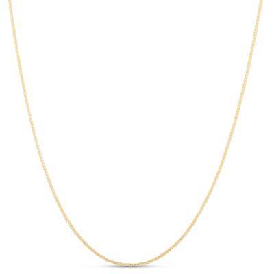 Round Wheat Chain in 10K Yellow Gold, 18"