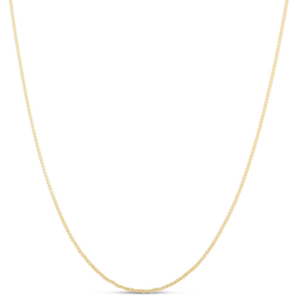 Round Wheat Chain in 10K Yellow Gold, 18" – Image 1 of 2