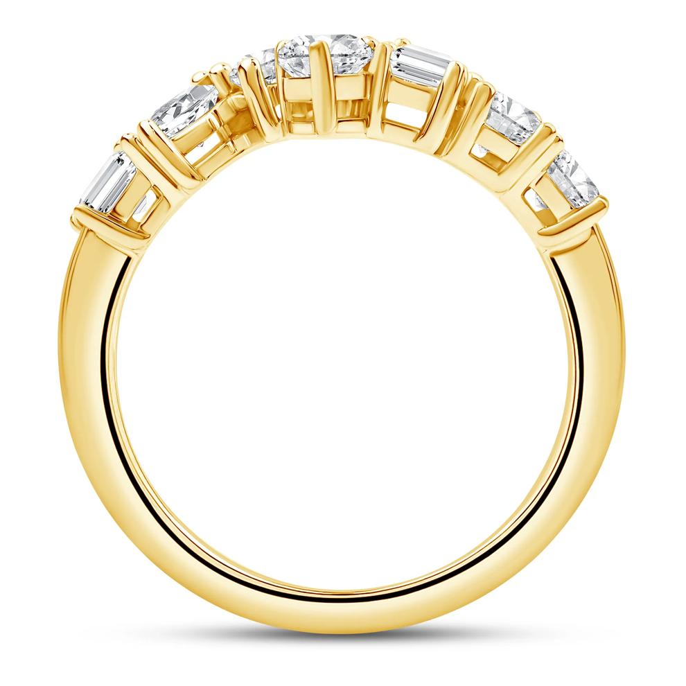 Lab Grown Diamond Multi-Shape Bypass Ring in 14K Yellow Gold (1 1/2 ct. tw.) – Image 2 of 3