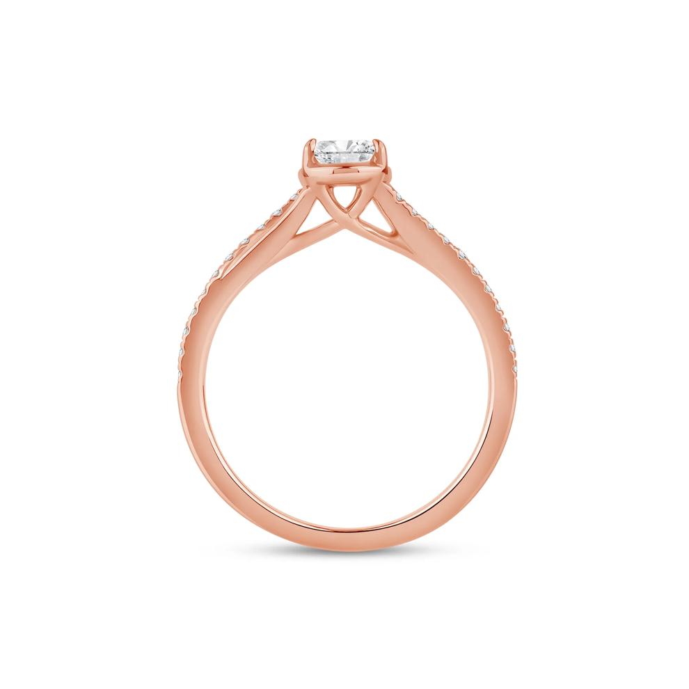 Pear-Shaped Diamond Engagement Ring in 14K Rose Gold (5/8 ct. tw.) – Image 2 of 4