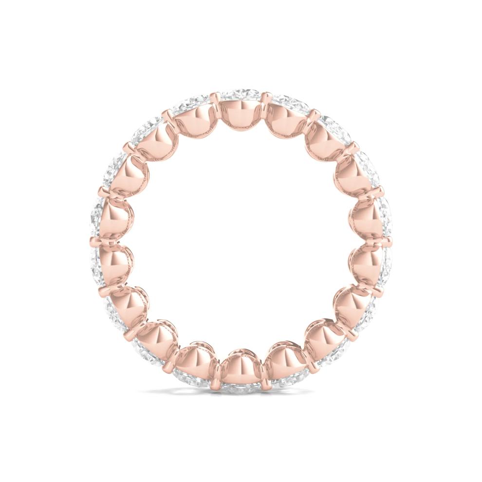 Oval-Cut Diamond Eternity Band in 14k Rose Gold (6 ct. tw.) – Image 2 of 3