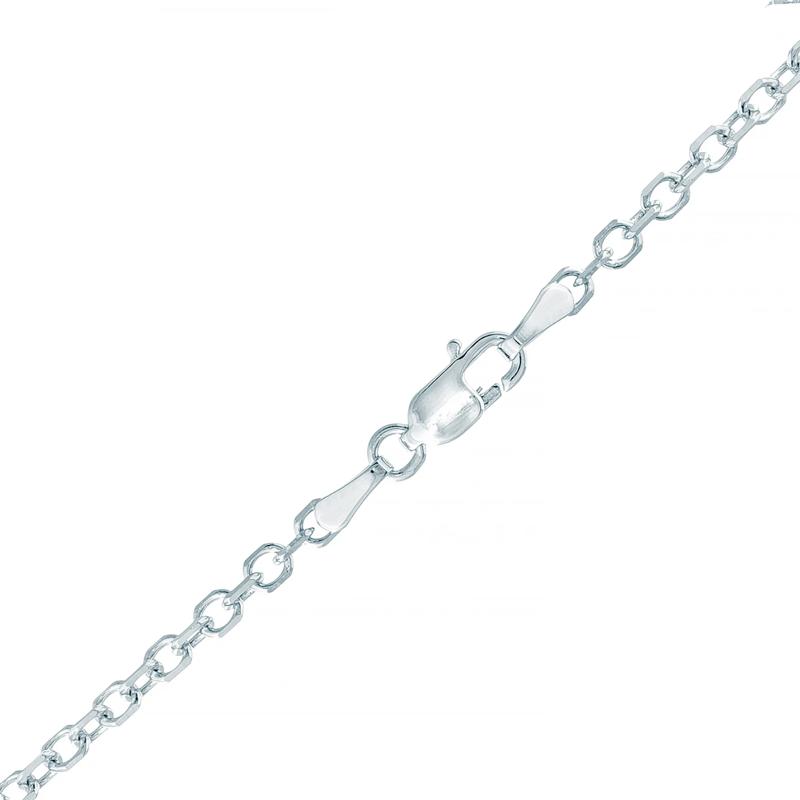 Solid Diamond-Cut Cable Chain in 14K White Gold, 2.6MM, 24&rdquo; – Image 2 of 3