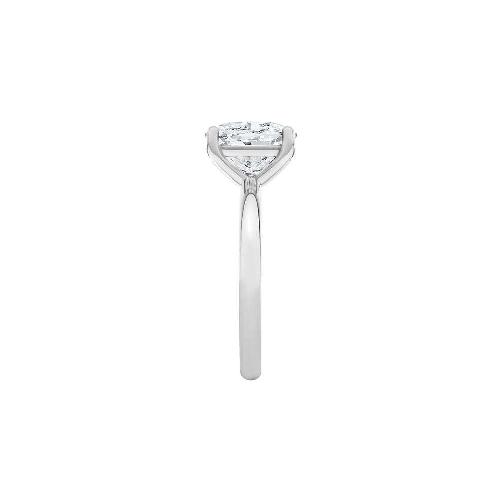 Lab Grown Diamond Elongated Cushion Solitaire Engagement Ring in Platinum (3 ct. tw.) – Image 3 of 4