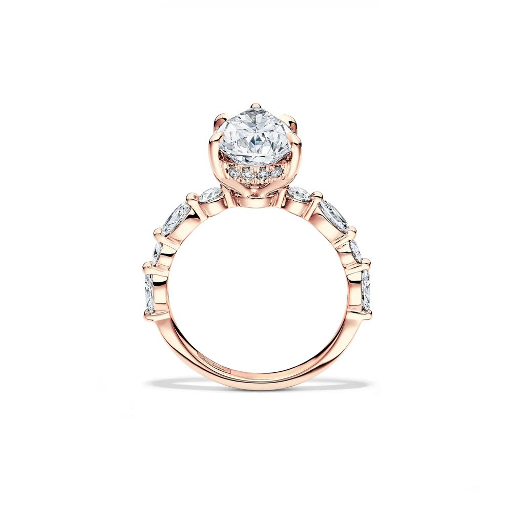 Alma Lab Grown Diamond Engagement Ring in 18K Rose Gold (3 3/4 ct. tw.) – Image 2 of 4