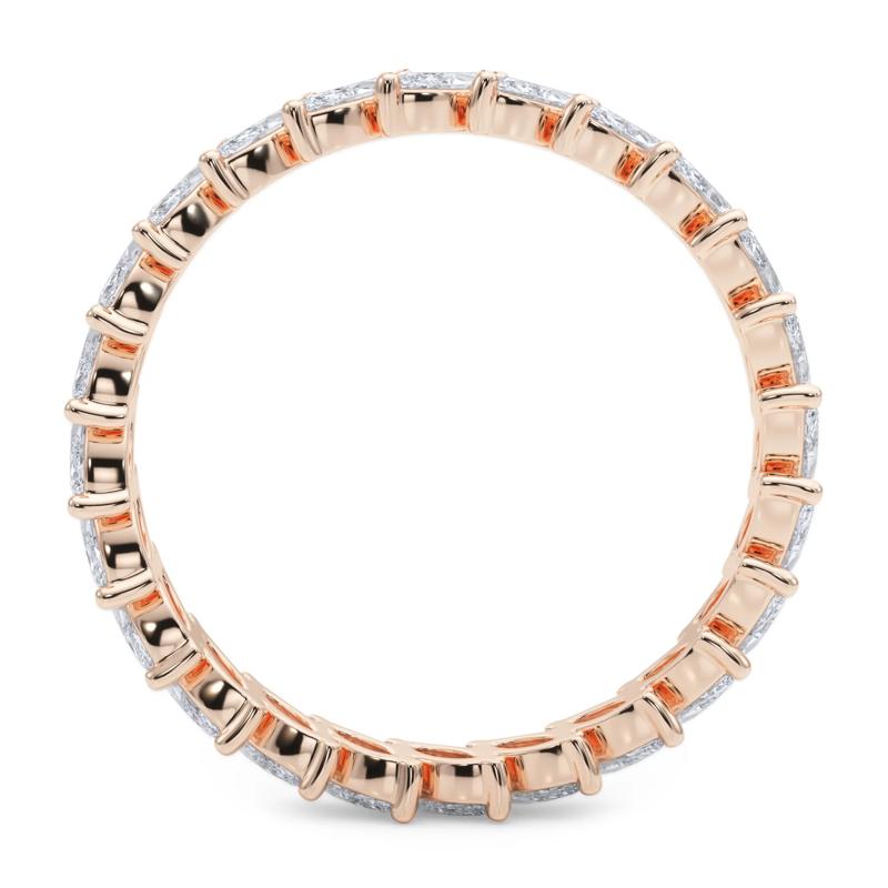 Marquise Diamond Slanted Eternity Band in 14K Rose Gold &#40;2 ct. tw.&#41; – Image 2 of 5