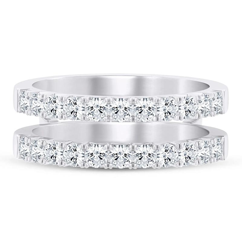 Lab Grown Diamond French Pav&eacute; Ring Enhancer in Platinum &#40;1 ct. tw.&#41; – Image 1 of 3