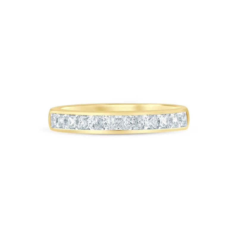 Princess-Cut Diamond Channel-Set Band in 14K Yellow Gold &#40;1 ct. tw.&#41; – Image 1 of 3