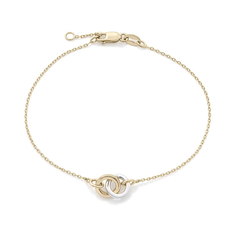 Linked Circle Bracelet in Sterling Silver and Vermeil – Image 2 of 3