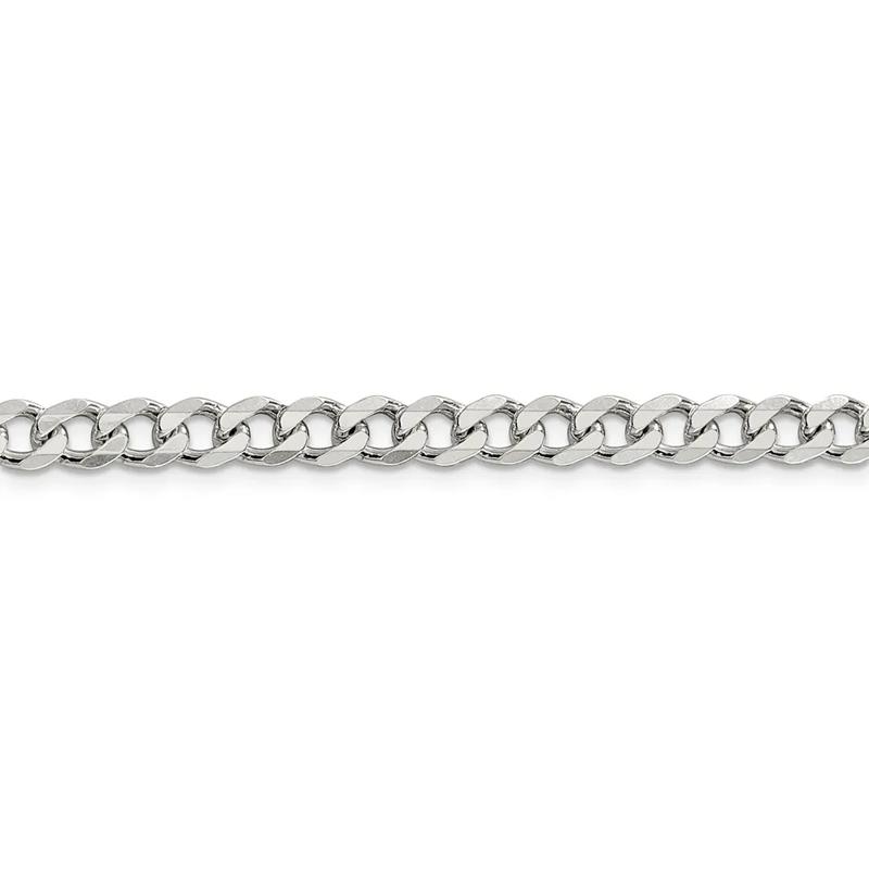 Curb Chain Necklace in Sterling Silver, 24&quot; – Image 2 of 3