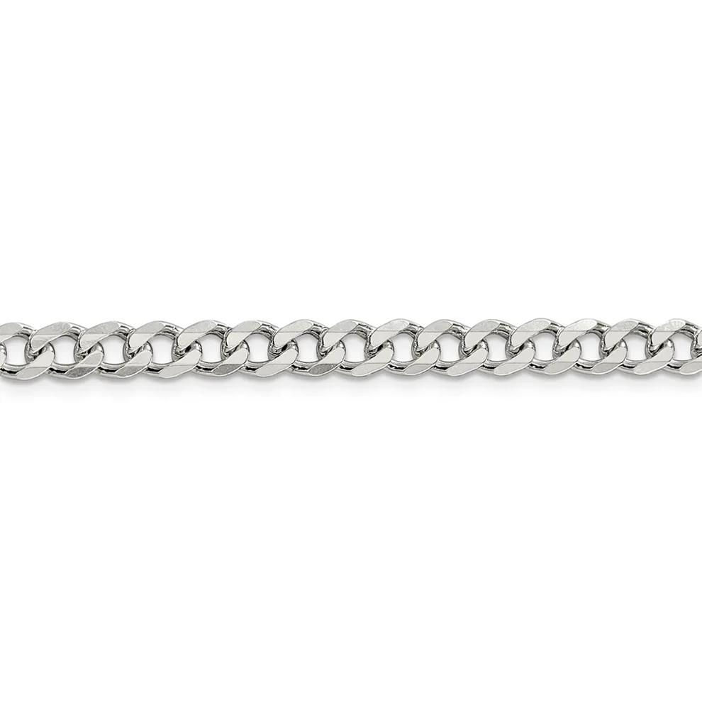 Curb Chain Necklace in Sterling Silver, 24" – Image 2 of 3