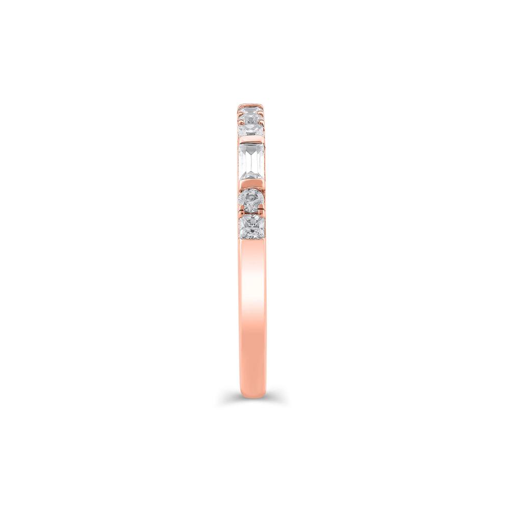 Lab Grown Diamond Mixed Shape Anniversary Band in 10K Rose Gold (1/2 ct. tw.) – Image 3 of 3
