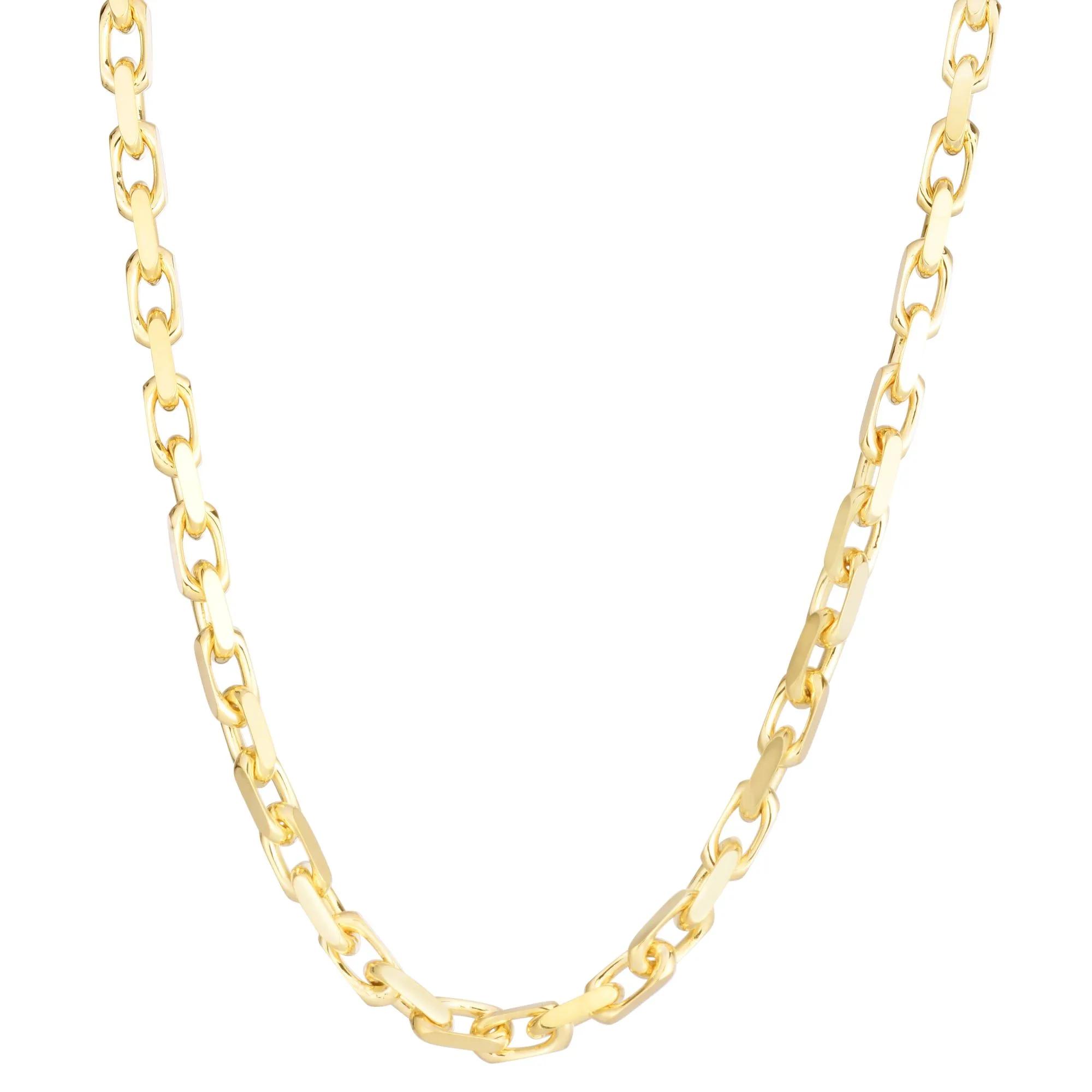 Solid French Cable Chain in 14K Yellow Gold