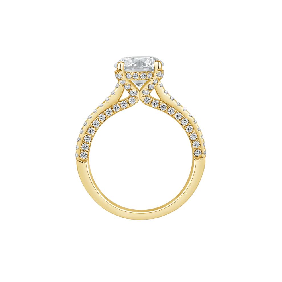 Morgan Lab Grown Diamond Engagement Ring in 14K Yellow Gold (2 7/8 ct. tw.) – Image 2 of 4