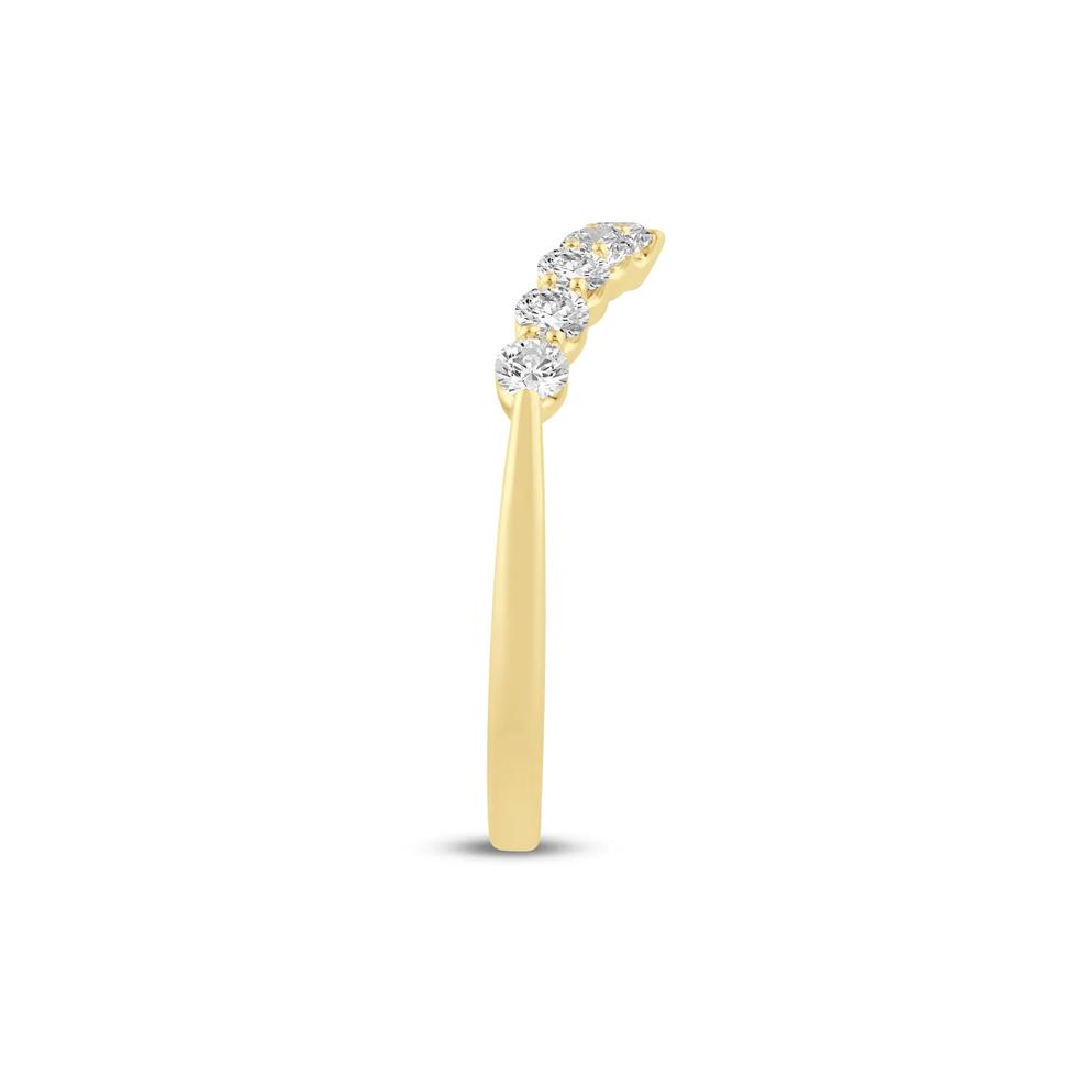 Lab Grown Diamond Chevron Band in 14K Yellow Gold (1/2 ct. tw.) – Image 3 of 3