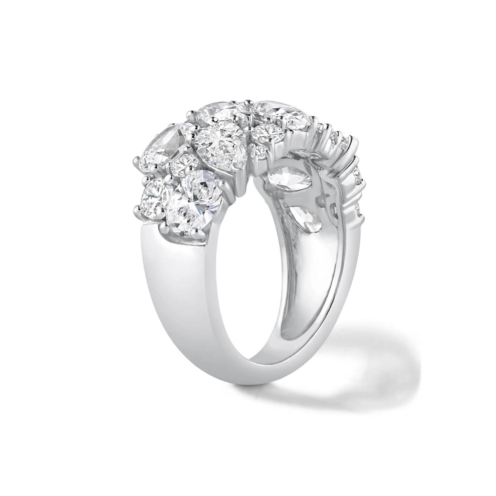 Lab Grown Diamond Mixed Cut Scatter Ring in 14K White Gold (4 3/4 ct. tw.) – Image 3 of 4