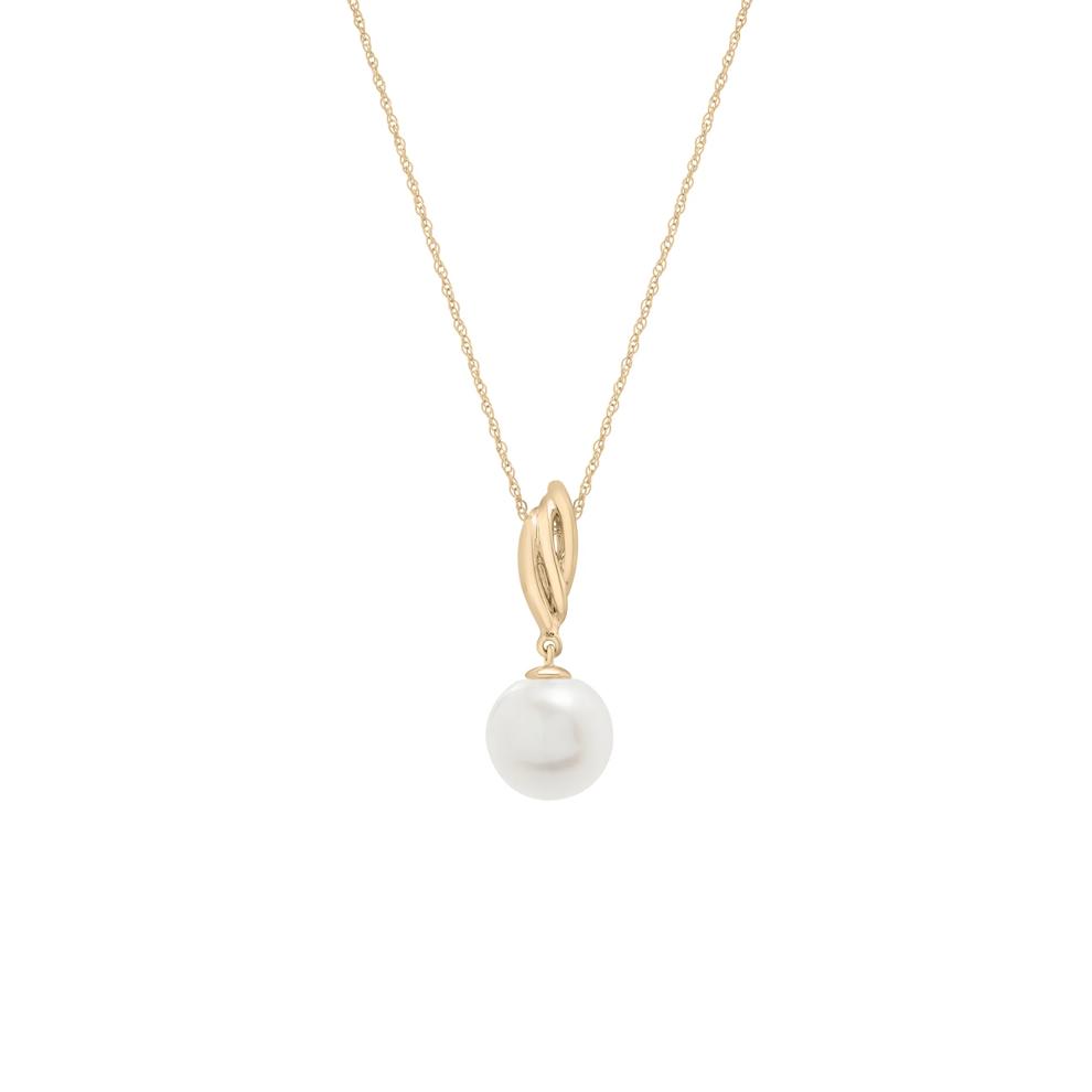 Freshwater Cultured Pearl Necklace in 10K Yellow Gold – Image 1 of 4