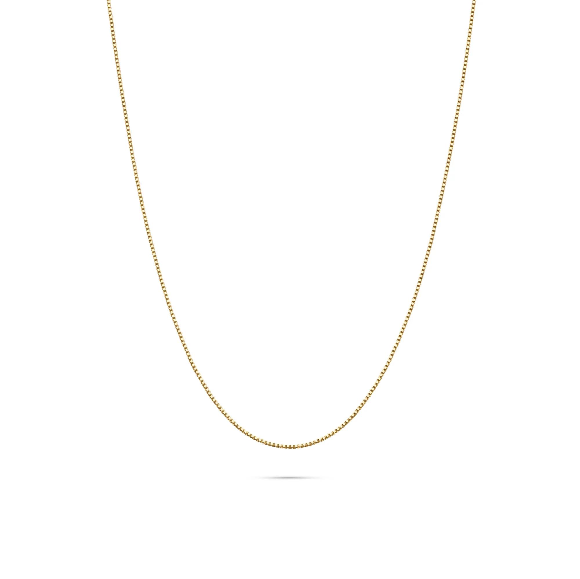 Box Chain in 14K Yellow Gold, .85MM, 18-20